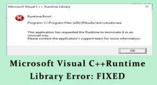 Ralat Perpustakaan Microsoft Visual C++ Runtime: 7 Pembetulan Mudah