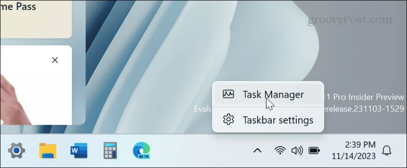 Bagaimana untuk membuka Pengurus Tugas pada Windows 11