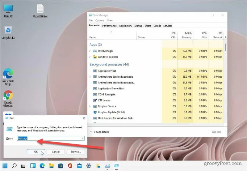 Bagaimana untuk membuka Pengurus Tugas pada Windows 11