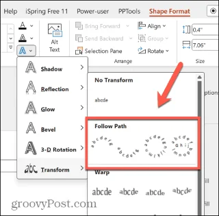 Cara Membuat Lengkung Teks dalam PowerPoint