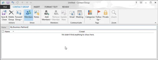 So erstellen Sie eine Kontaktgruppe in Outlook 2013