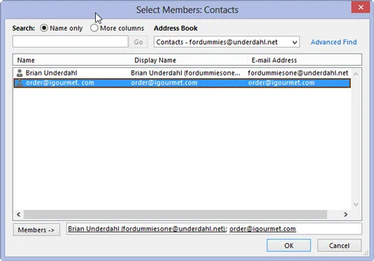 So erstellen Sie eine Kontaktgruppe in Outlook 2013