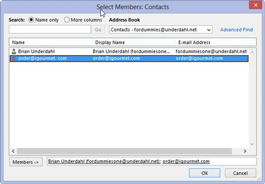So erstellen Sie eine Kontaktgruppe in Outlook 2013