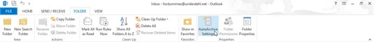 Legen Sie die AutoArchivierung von Outlook für einzelne Ordner fest