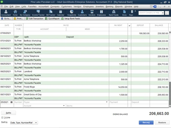 Como escrever cheques de QuickBooks 2021