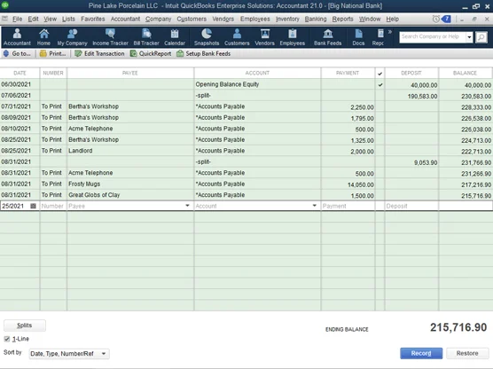 Como escrever cheques de QuickBooks 2021