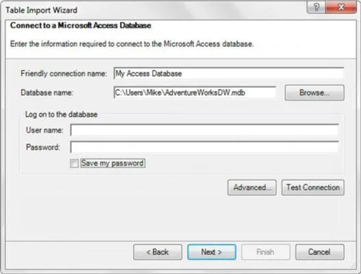 Laden von Daten in Power Pivot von Microsoft Access