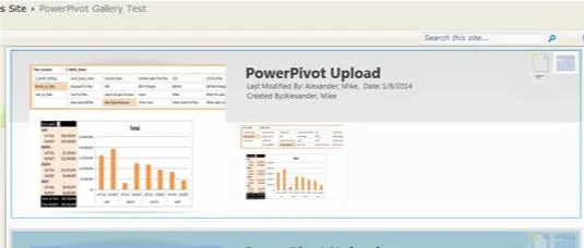 Die Power Pivot-Galerie