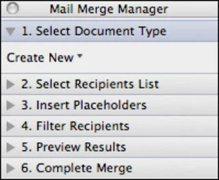 So erstellen Sie einen Seriendruck in Word 2011 für Mac