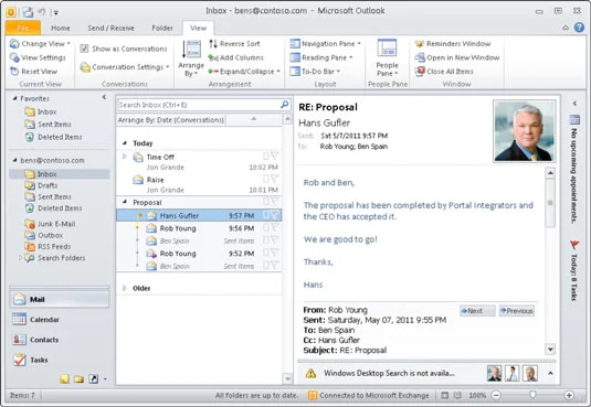 So gruppieren Sie Konversationen in Ihrem Microsoft Outlook-Posteingang
