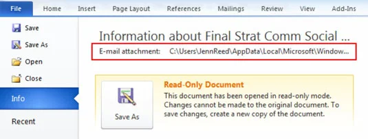 Modo de exibição Backstage do Microsoft Office 365