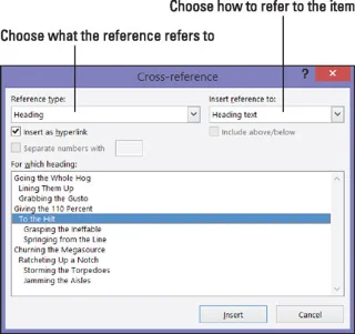 Como colocar referências cruzadas em um documento no Word 2016