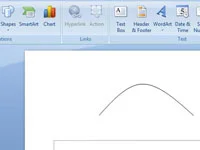So zeichnen Sie eine gekrümmte Linie auf Ihrer PowerPoint 2007-Folie