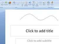 So zeichnen Sie eine gekrümmte Linie auf Ihrer PowerPoint 2007-Folie