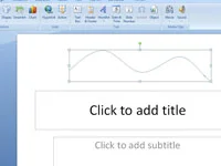 So zeichnen Sie eine gekrümmte Linie auf Ihrer PowerPoint 2007-Folie