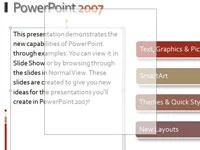 So verschieben Sie PowerPoint 2007-Objekte auf einer Folie