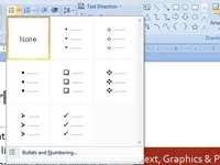 So erstellen Sie eine Aufzählungsliste auf einer PowerPoint 2007-Folie