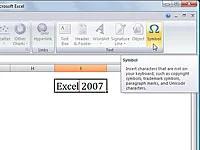 So fügen Sie Symbole und Sonderzeichen in Excel 2007 ein