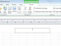 Hinzufügen einer Standardkopf- oder Fußzeile in Excel 2010