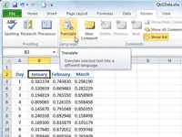 Como traduzir texto no Excel 2010