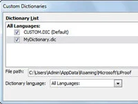 So erstellen Sie ein neues benutzerdefiniertes Wörterbuch in Excel 2010