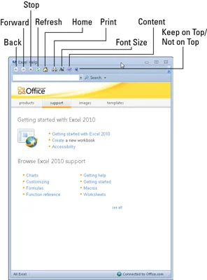 So erhalten Sie Hilfe in Excel 2010