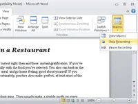 So erstellen Sie ein Makro in Word 2010