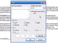 So ändern Sie die Standard-Tabstopps in Word 2007