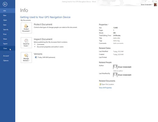 So vergleichen Sie zwei Versionen eines Dokuments in Word 2013