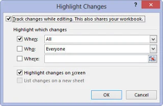 Como ativar o controle de alterações nas pastas de trabalho do Excel 2013