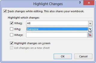 Como ativar o controle de alterações nas pastas de trabalho do Excel 2013