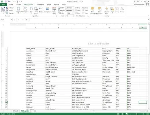 So erstellen Sie eine benutzerdefinierte Kopf- oder Fußzeile in Excel 2013