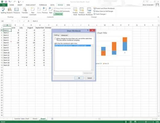 Como compartilhar arquivos do Excel 2013