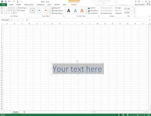 Como adicionar WordArt no Excel 2013