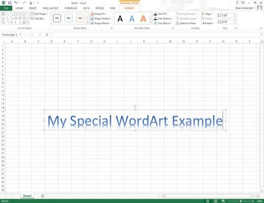 Como adicionar WordArt no Excel 2013