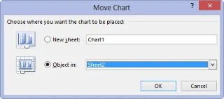 Como mover gráficos dinâmicos para planilhas separadas no Excel 2013