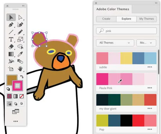 Guides de couleurs et thèmes de couleurs Illustrator CC