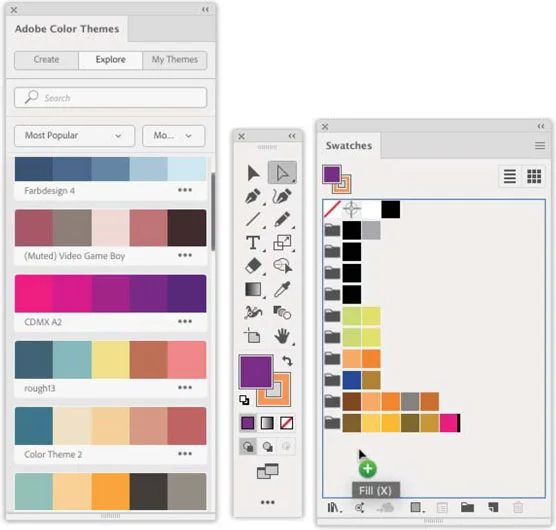 Guides de couleurs et thèmes de couleurs Illustrator CC