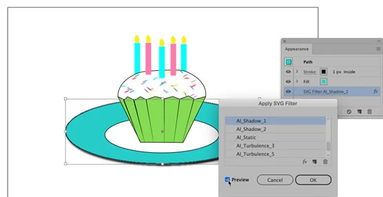 Comment appliquer des filtres SVG dans Illustrator CC