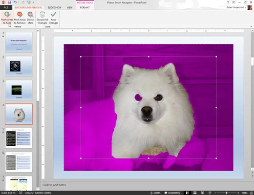 So entfernen Sie Bildhintergründe in PowerPoint 2013
