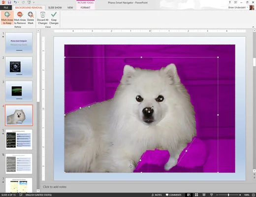 So entfernen Sie Bildhintergründe in PowerPoint 2013
