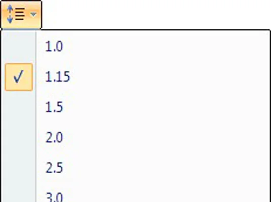 So passen Sie den Zeilenabstand innerhalb eines Absatzes in Word 2007 an