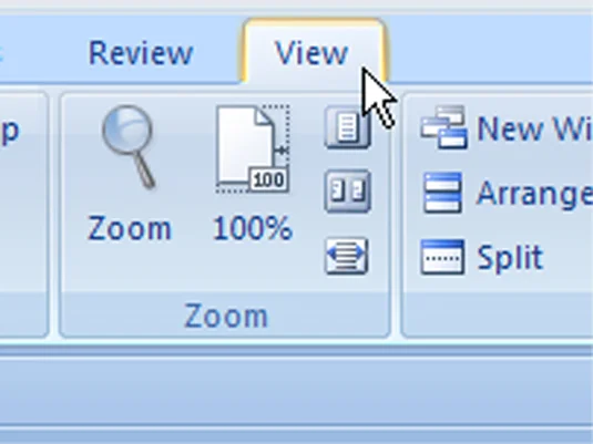 Como navegar na faixa de opções do Word 2007