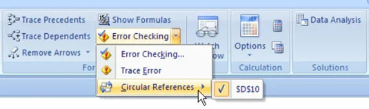 Evitando referências circulares nas fórmulas do Excel 2007