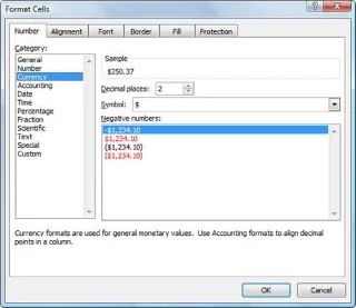 Anzeigen von Zahlen in Excel 2007 als Währung