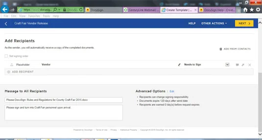 Como criar modelos personalizados no DocuSign
