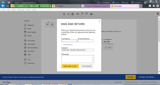Como assinar um documento com DocuSign
