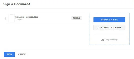 Como assinar um documento com DocuSign