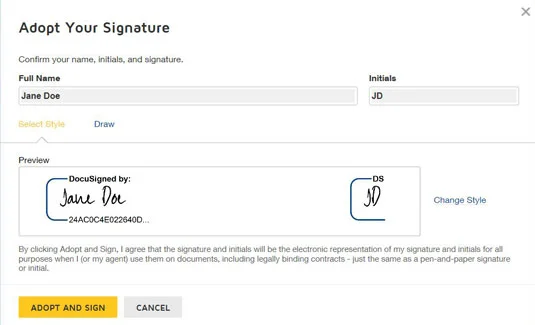 Como assinar um documento com DocuSign