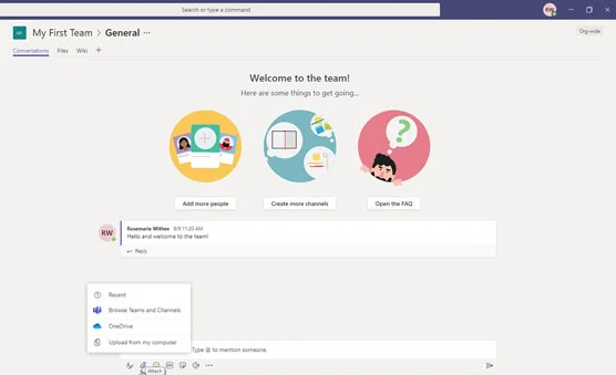 Envie mais do que texto ao conversar no Microsoft Teams